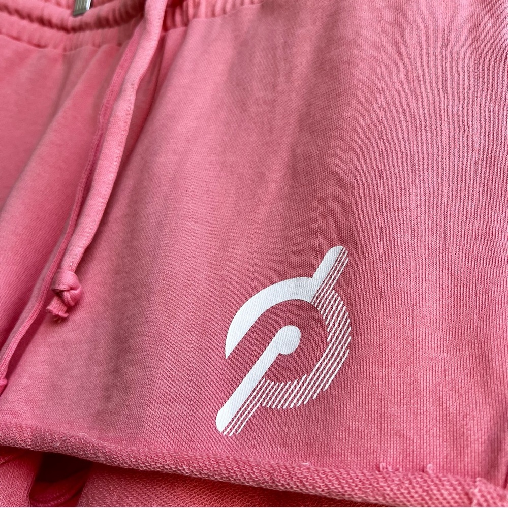 Peloton Unwind Drawstring Cotton Shorts NWT - Pink, Women’s Size Small - Picture 6 of 10